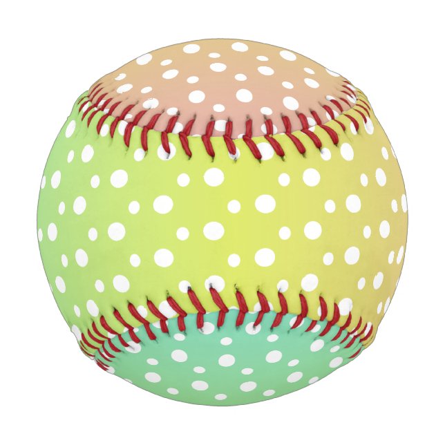Farbenfrohe Regenbogenblasen Baseball (Vorderseite)