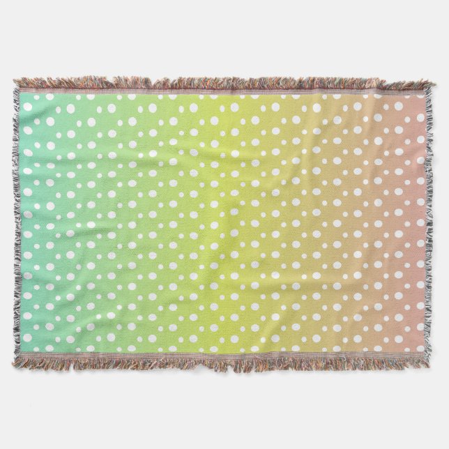 Farbenfrohe Regenbogenblasen Decke (Vorderseite)