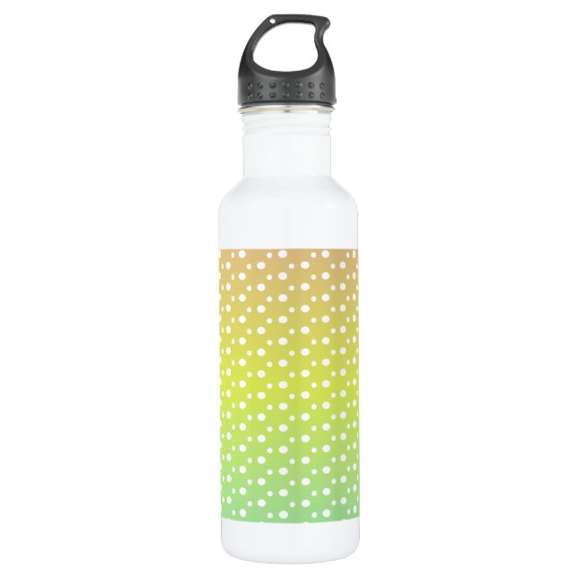 Farbenfrohe Regenbogenblasen Edelstahlflasche (Vorderseite)