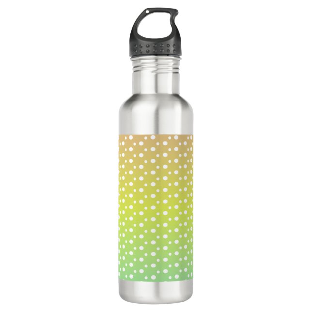 Farbenfrohe Regenbogenblasen Edelstahlflasche (Vorderseite)