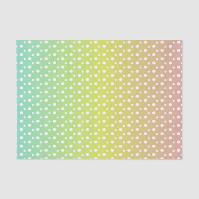 Farbenfrohe Regenbogenblasen Seidenpapier (Vorderseite)