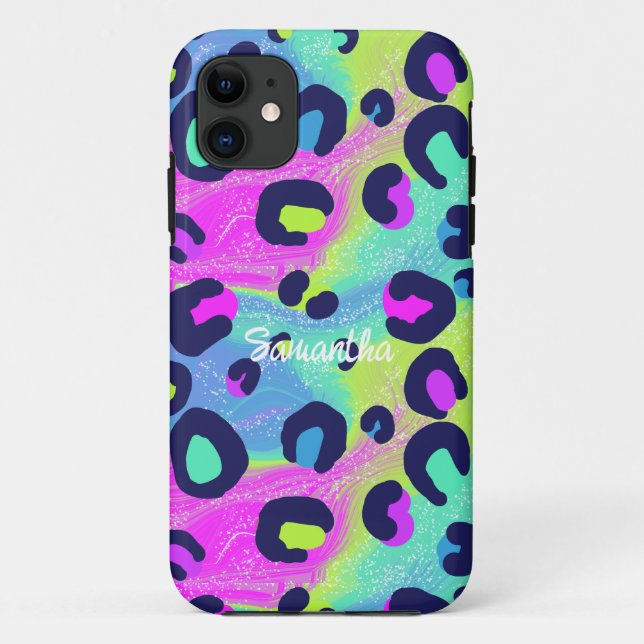 Farbenfrohe Regenbogendrucke Case-Mate iPhone Hülle (Rückseite)