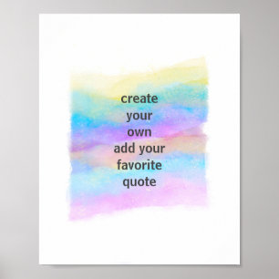 farbenfrohe Regenbogenfarbe Poster