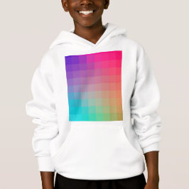 Farbenfrohe Regenbogenfarben glänzendes Design Hoodie