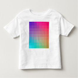 Farbenfrohe Regenbogenfarben glänzendes Design Kleinkind T-shirt