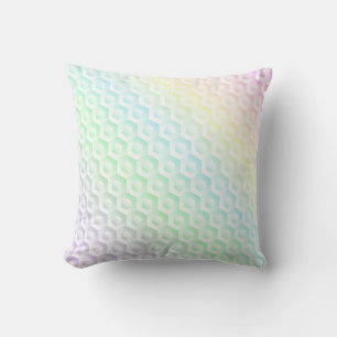 Farbenfrohe Regenbogenfarben in Pastellfarben Kissen