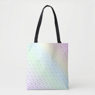 Farbenfrohe Regenbogenfarben in Pastellfarben Tasche