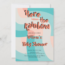 Farbenfrohe Regenbogenfarbenwelle Abstrakte Babydu