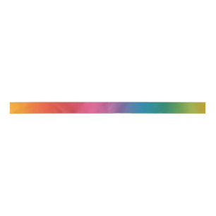 Farbenfrohe Regenbogenglanz Satinband