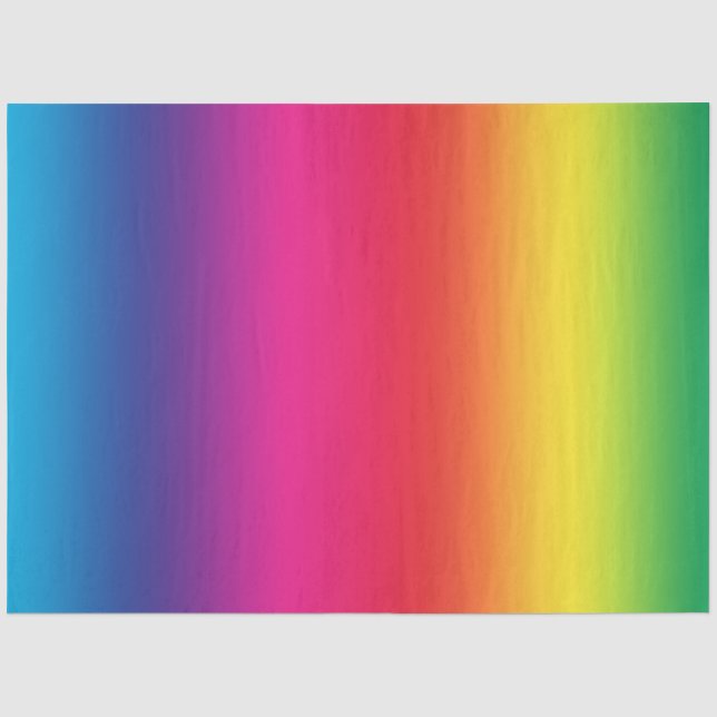 Farbenfrohe Regenbogenglanz Seidenpapier (Vorderseite)