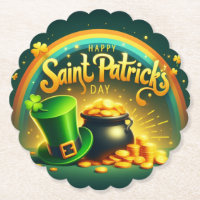 Farbenfrohe Regenbogengold St. Patrick's Day