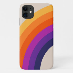Farbenfrohe Regenbogenkunst im Retrostil Case-Mate iPhone Hülle