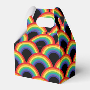 Farbenfrohe Regenbogenmuster Geschenkschachtel