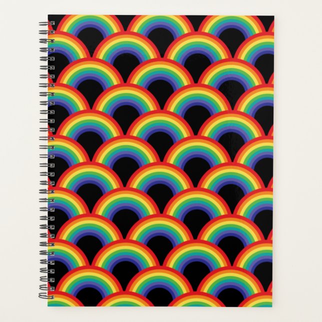 Farbenfrohe Regenbogenmuster Planer (Vorderseite)