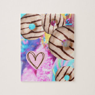 Farbenfrohe Regenbogenpuzzle