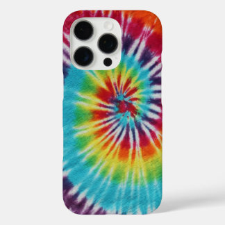 Farbenfrohe Regenbogenspirale Gefärbte Krawatte iPhone 16 Pro Hülle