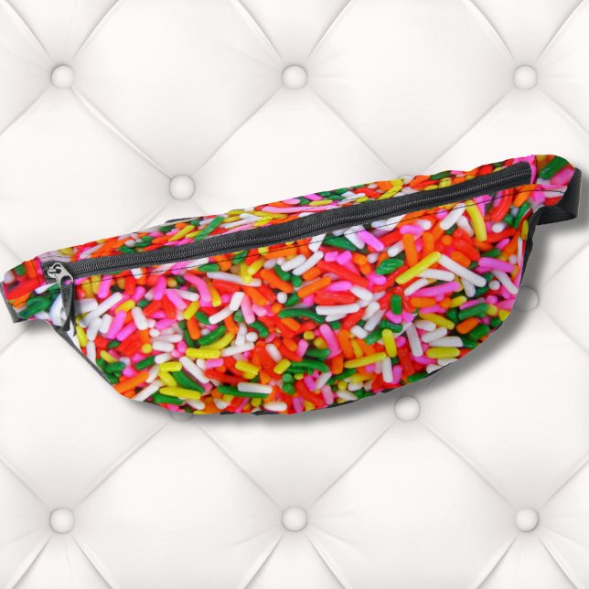 Farbenfrohe Regenbogensprinklen Bauchtasche (Fun Colorful Candy Sweet Pattern Rainbow Sprinkles Fanny Pack)