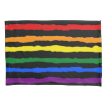 Farbenfrohe Regenbogenstreifen auf beliebig farbig