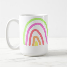 Farbenfrohe Regenbogenstreifen geben dem Lehrer de