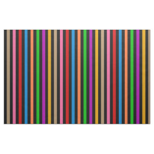 Farbenfrohe Regenbogenstreifen Linien Design - Sch Stoff