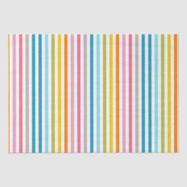 Farbenfrohe Regenbogenstreifen Seidenpapier