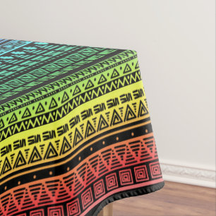 Farbenfrohe Regenbogenverzierung Tischdecke