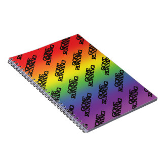 Farbenfrohe Regenbogenwirkung Hintergrundspiel Notizblock
