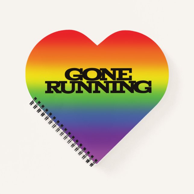 Farbenfrohe Regenbogenwirkung Hintergrundspiel Notizbuch (Vorderseite)