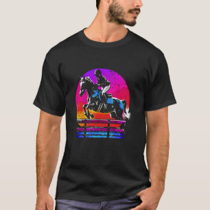 Farbenfrohe Reitpferde - Vintage Reitpferde T-Shirt