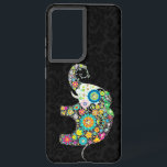 Farbenfrohe Retro-Blume Elefantendesign Samsung Galaxy Hülle<br><div class="desc">Retro-Blume in Elefantenform. Dekoriert mit Bildern von Diamantstiften. Design ist auf anderen Produkten erhältlich und kann bei jedem von Zazzle angebotenen Produkt angefordert werden.</div>