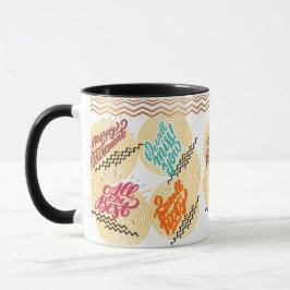 Farbenfrohe Retro-Cookie-Geschenktopf für Wertschä Tasse
