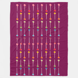 Farbenfrohe Retro Dot Pattern Throw Bla Fleece Bla