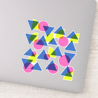 Farbenfrohe Retro-geometrische Formen der 90er Jah