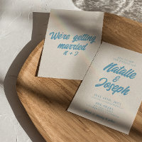 Farbenfrohe Retro-Minimal-Hochzeit modern und lust