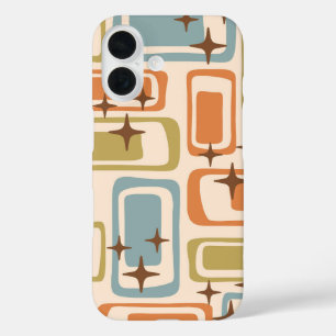 Farbenfrohe Retro Mitte des Jahrhunderts Moderne A iPhone 16 Hülle