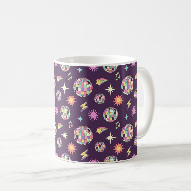 Farbenfrohe Retro Parco Civico-Ciani Kaffeetasse (VorderseiteRechts)