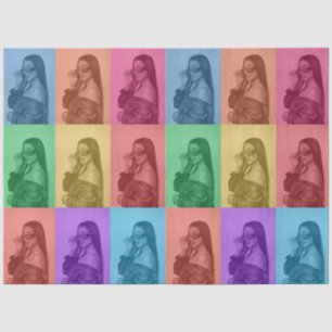 Farbenfrohe Retro Pop Modernes Foto Grill Seidenpapier