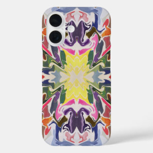 Farbenfrohe Retro-Psychedelische-Kaleidoskop-Abstr iPhone 16 Hülle