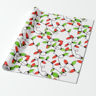 Farbenfrohe Retro-Saitenbeleuchtung, Packpapier