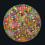 Farbenfrohe Retro Spots Ihre Idee Dartscheibe<br><div class="desc">Funny Pattern Design von EDDA Fröhlich / EDDArt | Basic: Geometrische uni oder farbige Formen, Punkte, Punkte, Gitter usw. für Kunstliebhaber | Sie vermissen andere Farben oder Produkte mit diesem Design ? Kontaktieren Sie mich: contact@eddart.de</div>