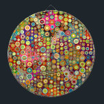 Farbenfrohe Retro Spots   Ihre Idee Dartscheibe<br><div class="desc">Funny Pattern Design von EDDA Fröhlich / EDDArt | Basic: Geometrische uni oder farbige Formen,  Punkte,  Punkte,  Gitter usw. für Kunstliebhaber | Sie vermissen andere Farben oder Produkte mit diesem Design ? Kontaktieren Sie mich: contact@eddart.de</div>