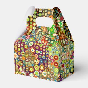 Farbenfrohe Retro Spots + Ihre Idee Geschenkschachtel