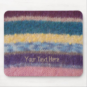 farbenfrohe Retro-Stripie Mousepad