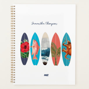 Farbenfrohe Retro-Surfboards Muster-Individuelle N Planer