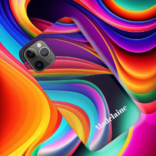 Farbenfrohe Retro Waves Persönliche Case-Mate iPhone Hülle