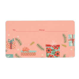 Farbenfrohe Retro Weihnachtsfeiertage Geschenkboxe