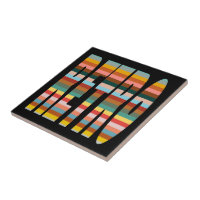 Farbenfrohe Retro Word Streifen