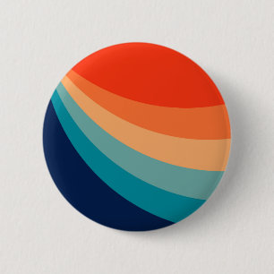 Farbenfrohe Retrosonnen Button