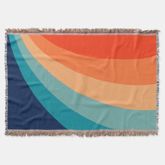 Farbenfrohe Retrosonnen Decke (Vorderseite)