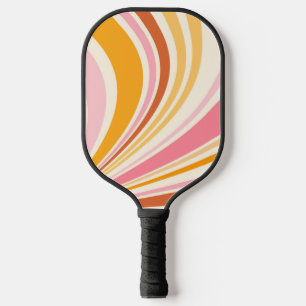 Farbenfrohe Retrovibes Pickleball Schläger